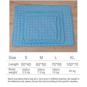 Washable Summer Cooling Mat for Dogs and Cats